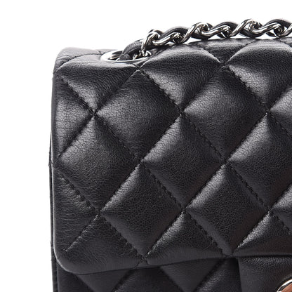 Chanel Lambskin Quilted Mini Rectangular Flap Black 15 of 16