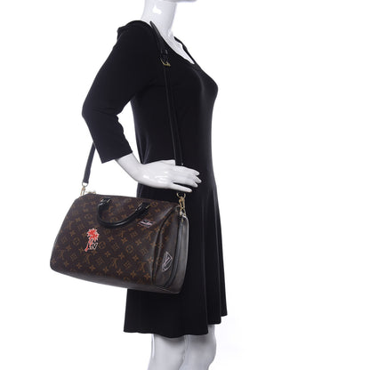 Louis Vuitton Monogram My World Tour Speedy Bandouliere 30 Black 2 of 11
