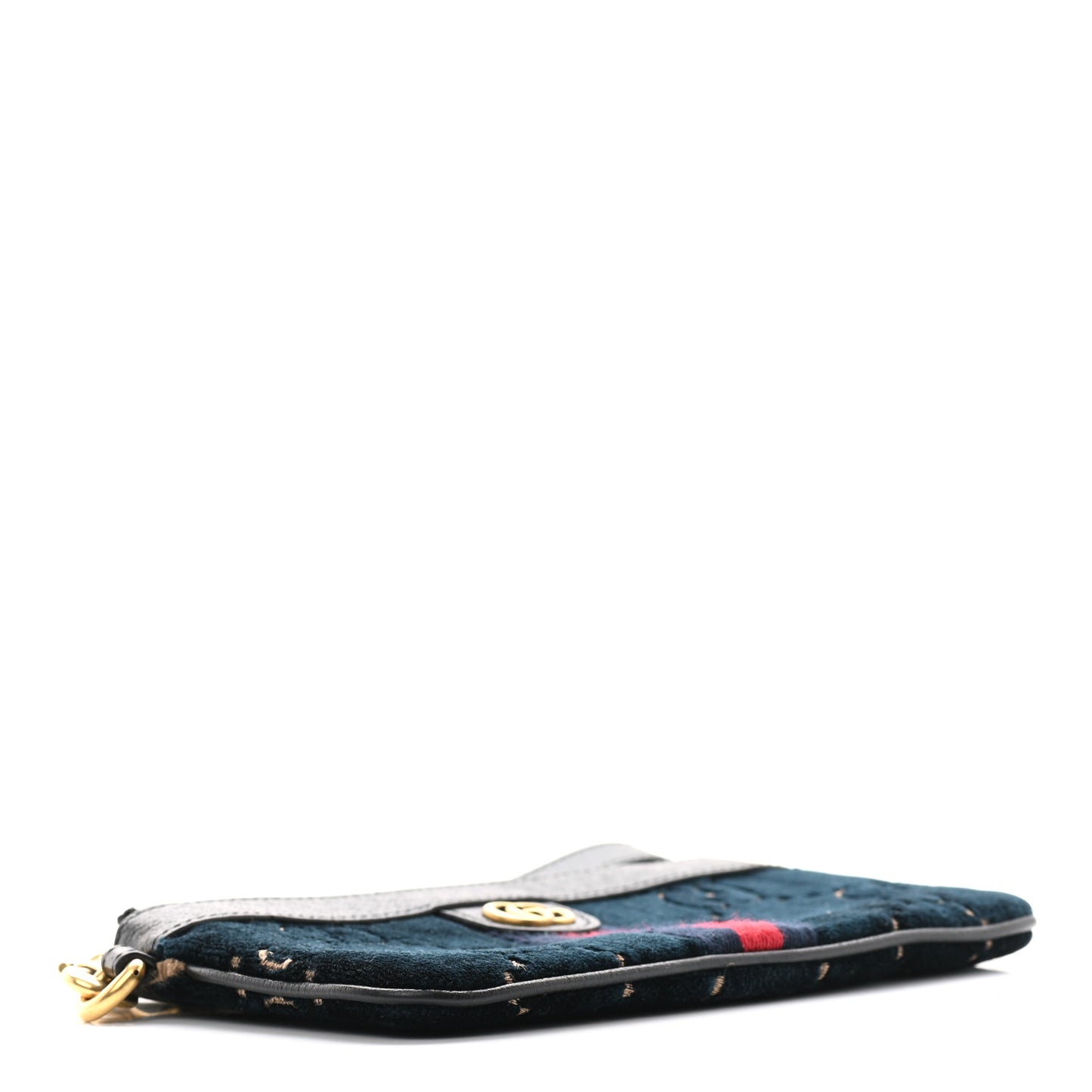 Velvet GG Monogram Textured Calfskin Web Smartphone Case Blue Beige Black