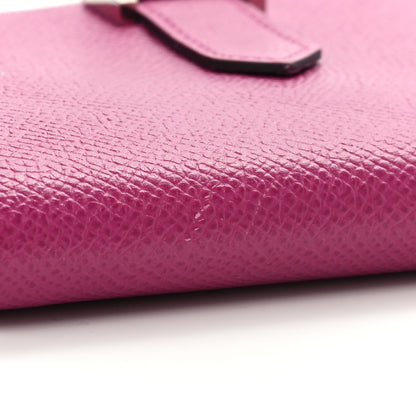 Hermes Epsom Bearn Compact Wallet Rose Pourpre 11 of 12