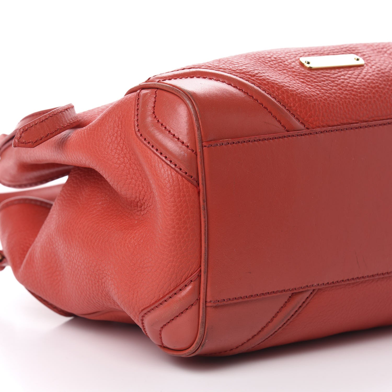 Burberry Grainy Calfskin Small Canterbury Tote Red 6 of 16