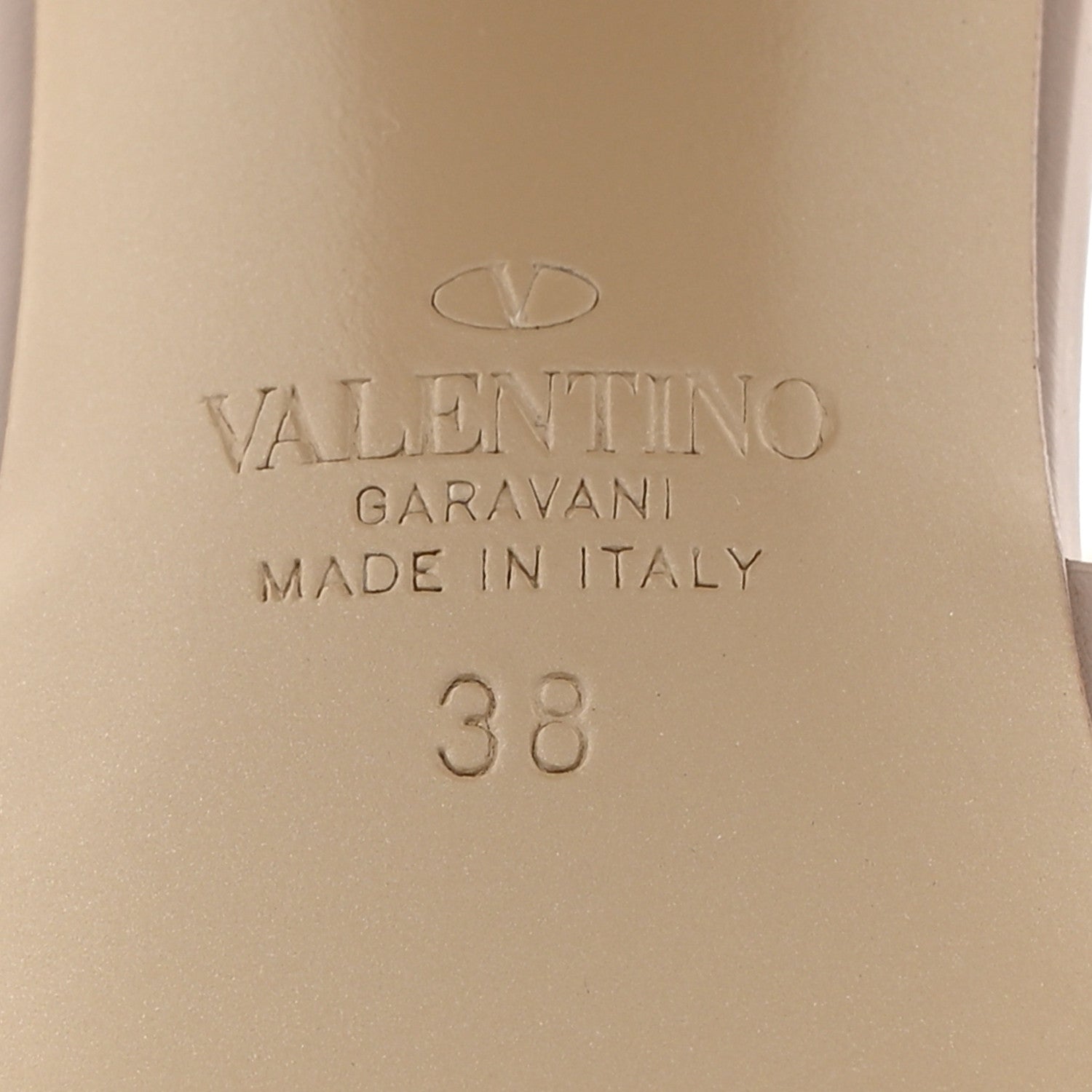 Valentino Garavani Calfskin Rockstud 60mm City Sandals 38 Poudre 7 of 8