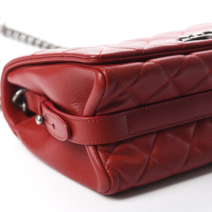 Chanel Goatskin Quilted Medium City Rock Flap Red 6 of 11