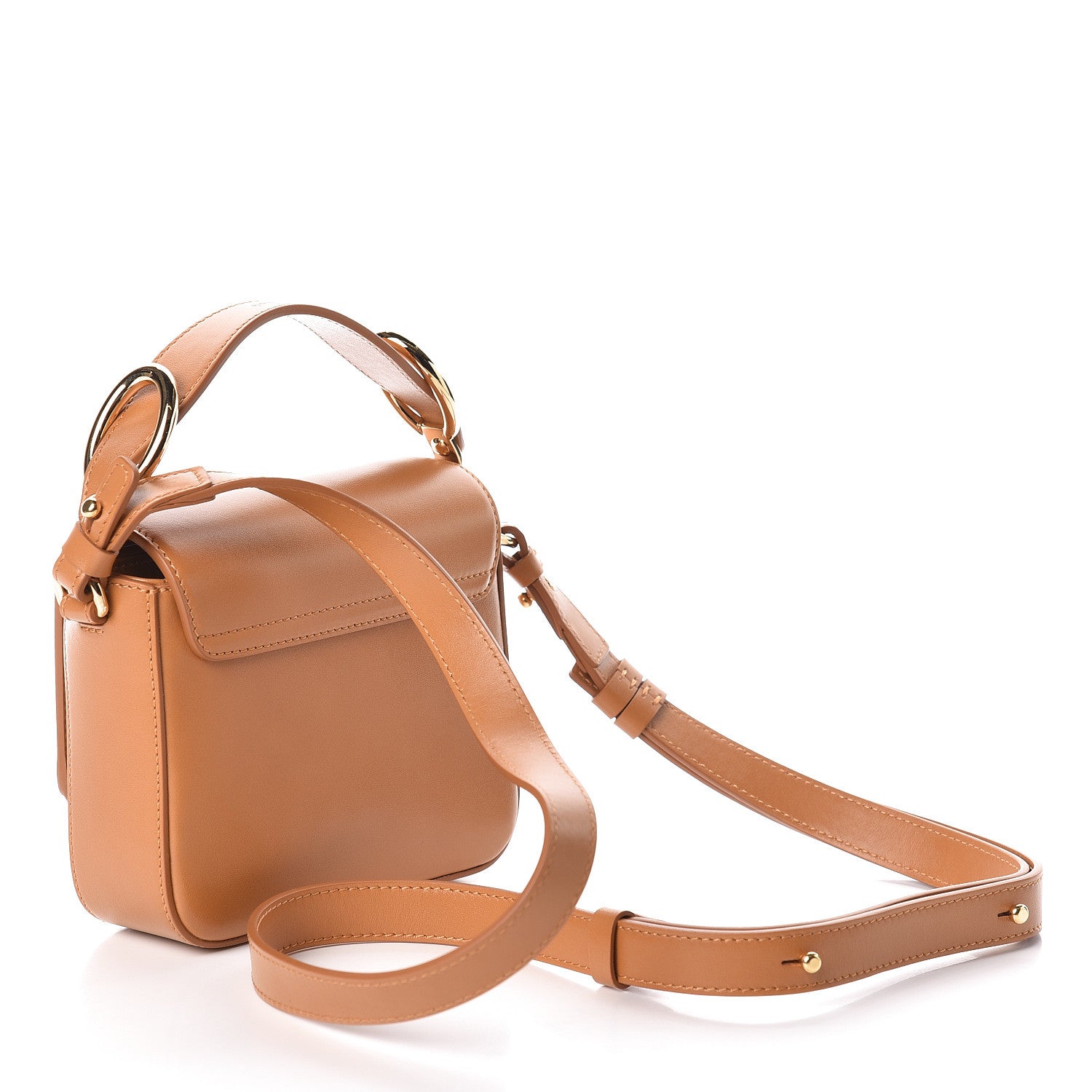 Chloe Calfskin Mini C Double Carry Autumnal Brown 3 of 8