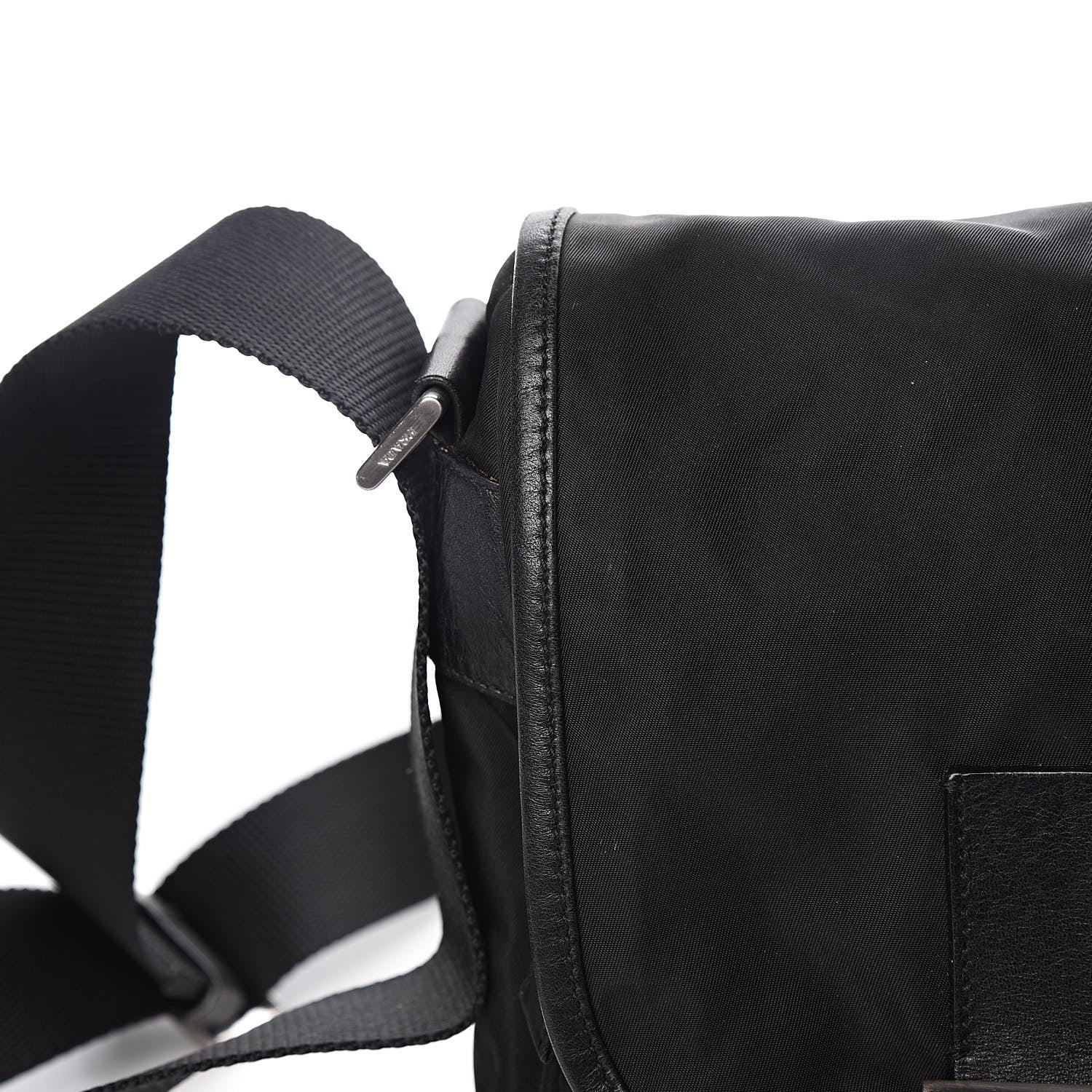 Prada Nylon Vela Messenger Bag Black 11 of 12