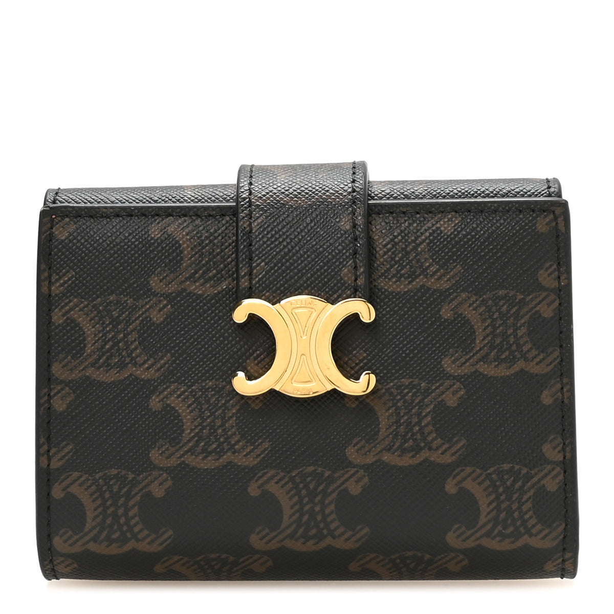 Triomphe Canvas Fine Strap Wallet Nino Tan