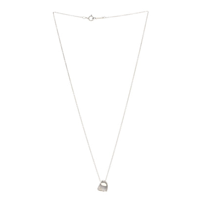 Tiffany Sterling Silver 11mm Elsa Peretti Full Heart Pendant Necklace 3 of 4