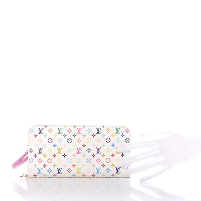 Louis Vuitton Monogram Multicolor Insolite Wallet White Litchi 2 of 7