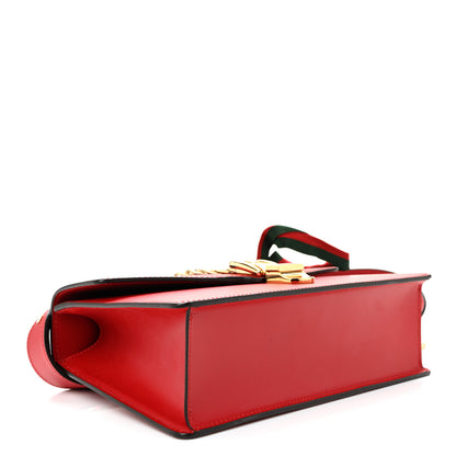 Gucci Calfskin Small Sylvie Shoulder Bag Hibiscus Red 4 of 10