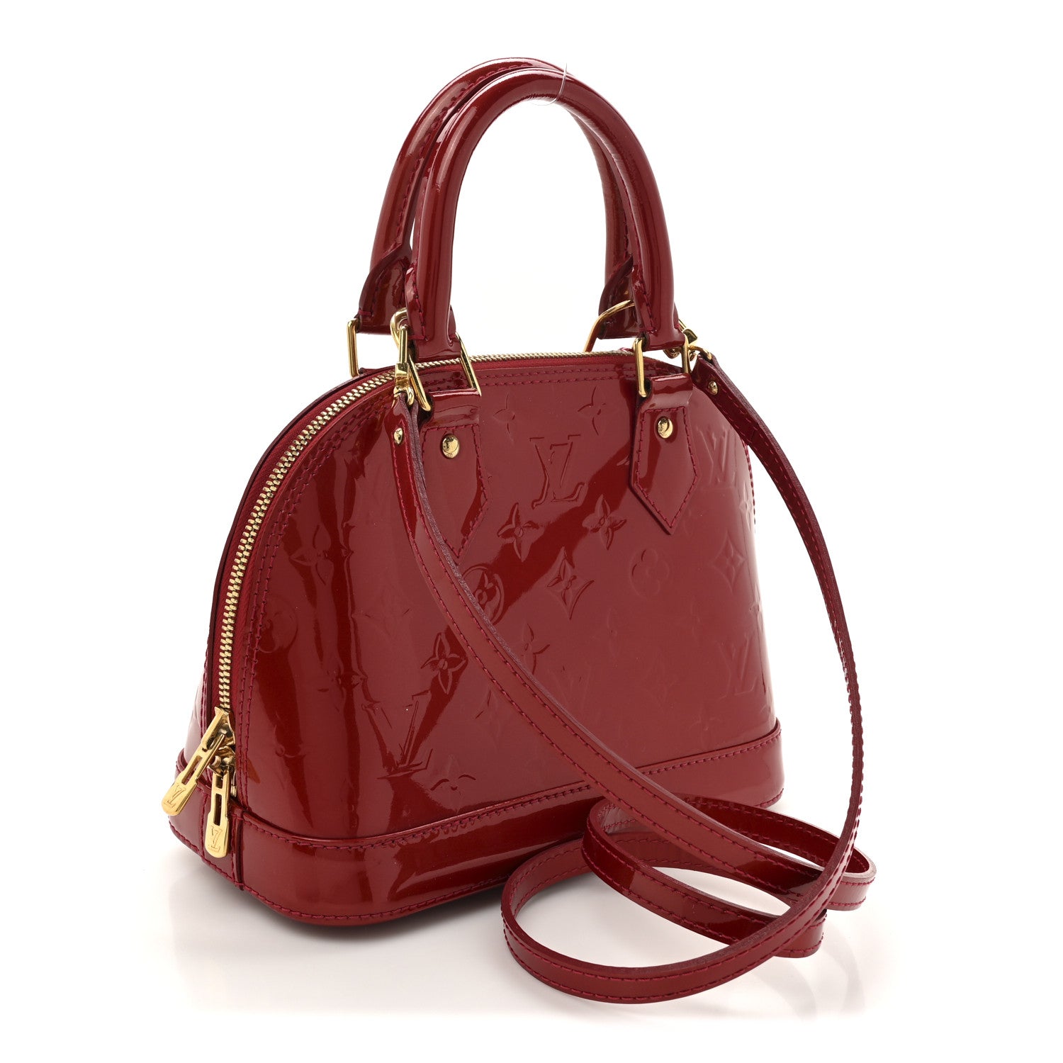 Louis Vuitton Vernis Alma BB Pomme D'Amour 2 of 11