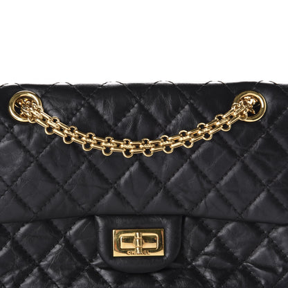 Chanel Aged Calfskin Quilted 2.55 Reissue Mini Flap Black 12 of 13