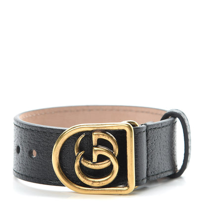 Gucci Calfskin Marmont Double G Bracelet Black 1 of 7