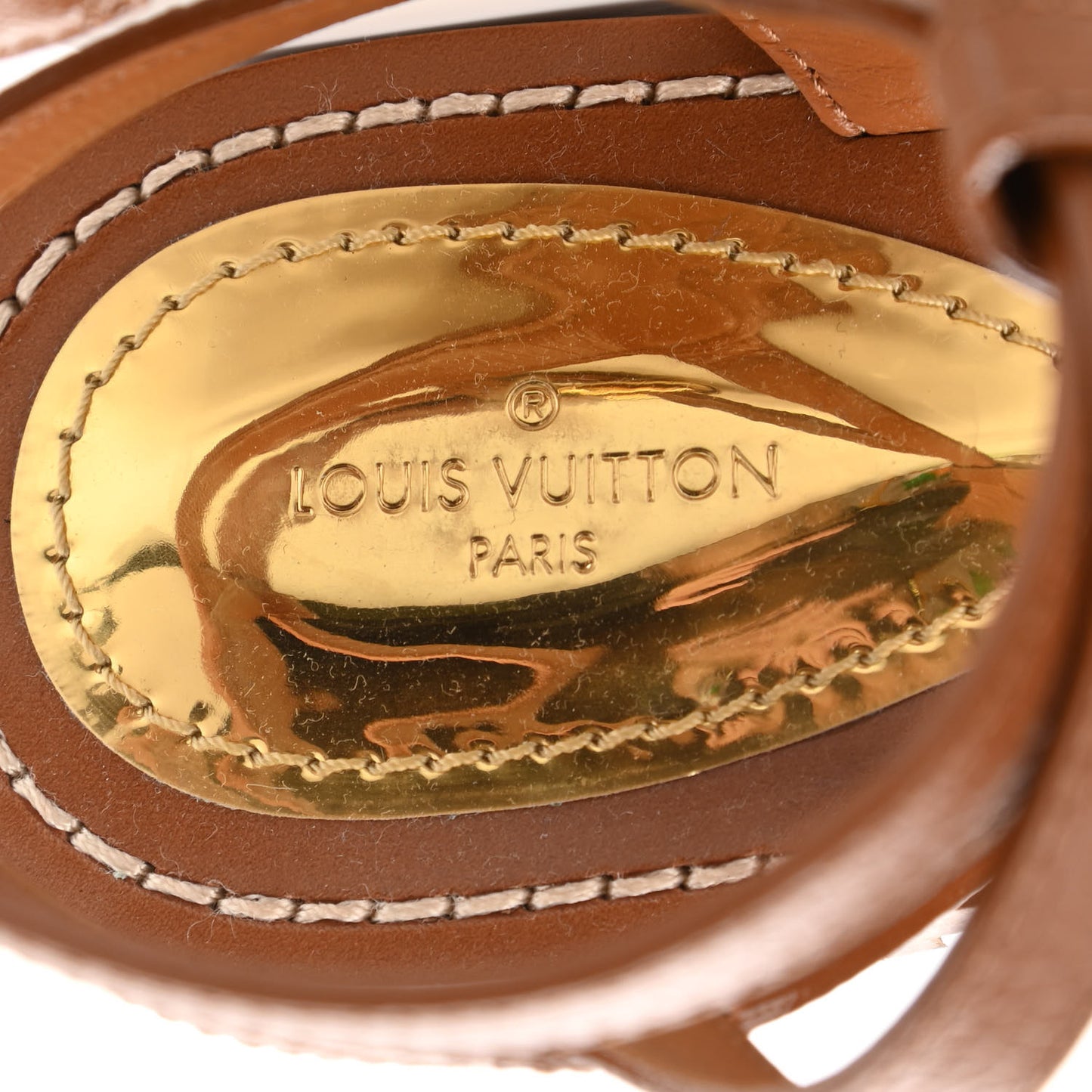 Monogram Explorer Flat Sandals 36 Cognac Brown