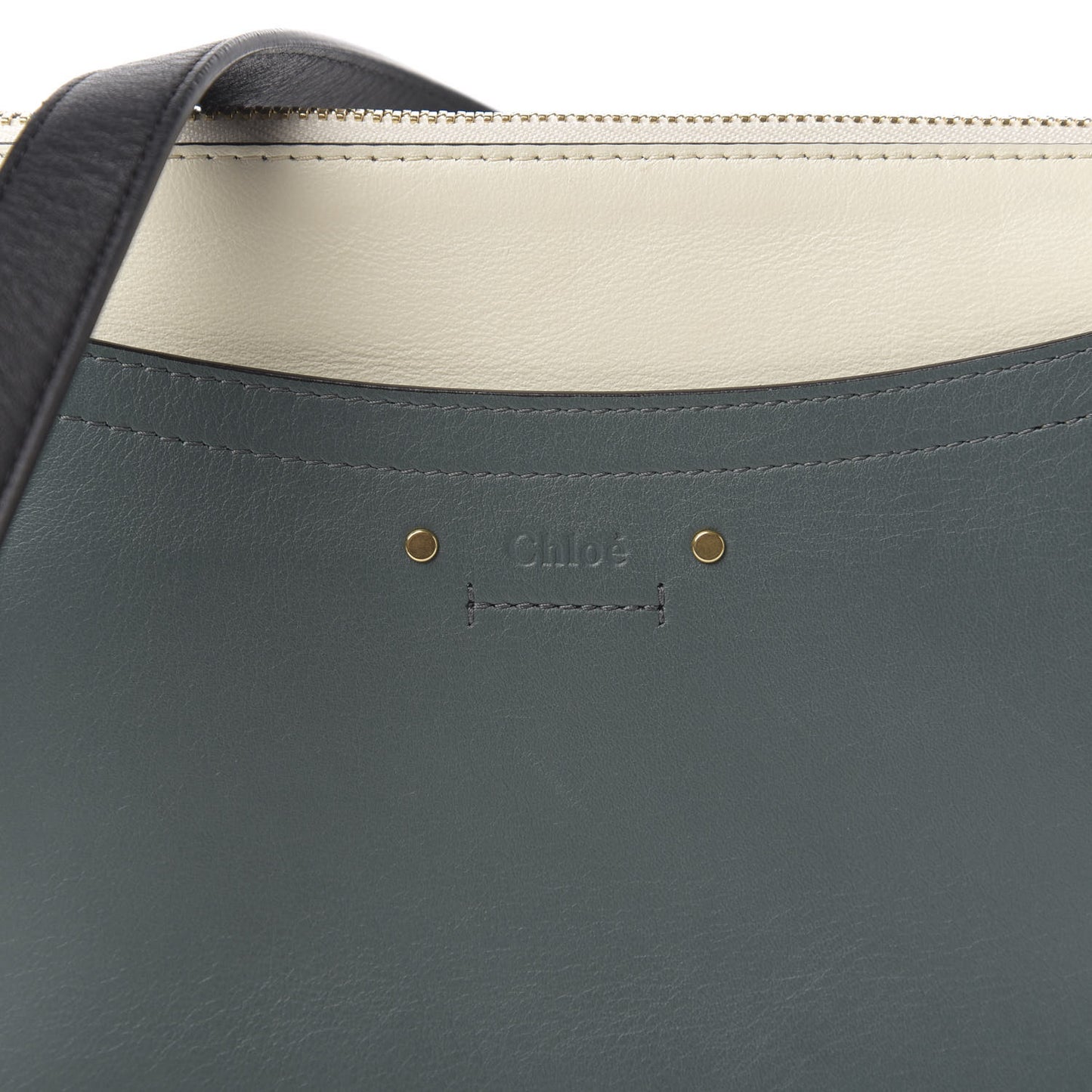 Calfskin Small Roy Tri-Color Bag Blue