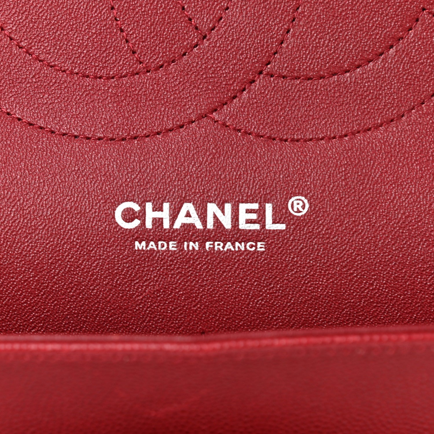 Chanel Caviar Quilted Jumbo Double Flap Dark Red 7 of 12