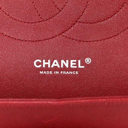 Chanel Caviar Quilted Jumbo Double Flap Dark Red 7 of 12