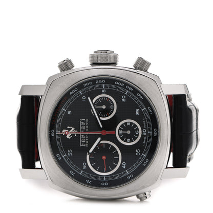 Panerai Stainless Steel Alligator 45mm Ferrari Granturismo Rattrapante Automatic Watch Black FER00005 2 of 5