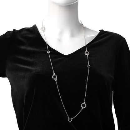John Hardy Sterling Silver 18K Yellow Gold Bamboo Sautoir Necklace 2 of 5