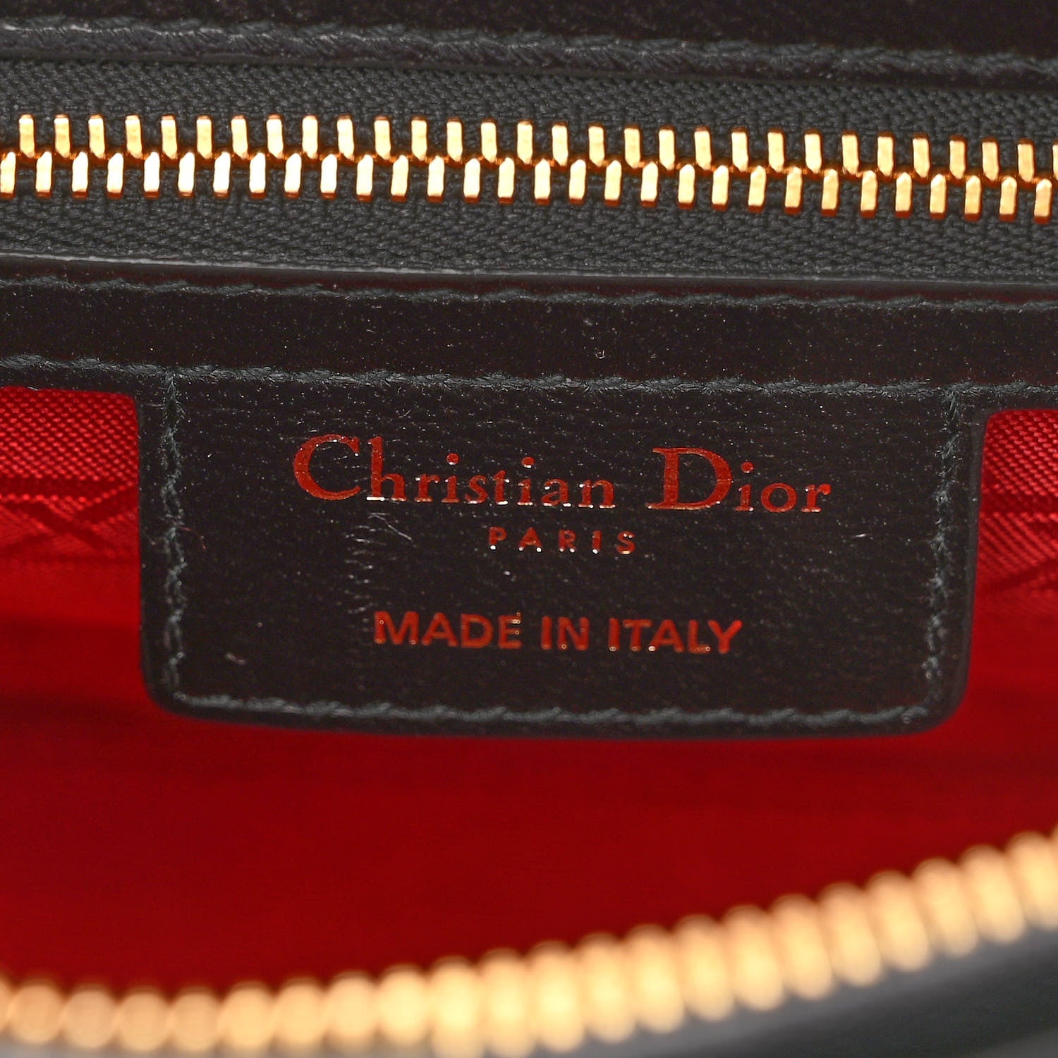 Christian Dior Lambskin Cannage Medium Lady Dior Black 6 of 11