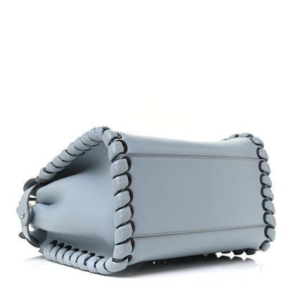 Fendi Nappa Lace Up Mini Peekaboo Iconic Satchel Azzurro Polvere 4 of 16