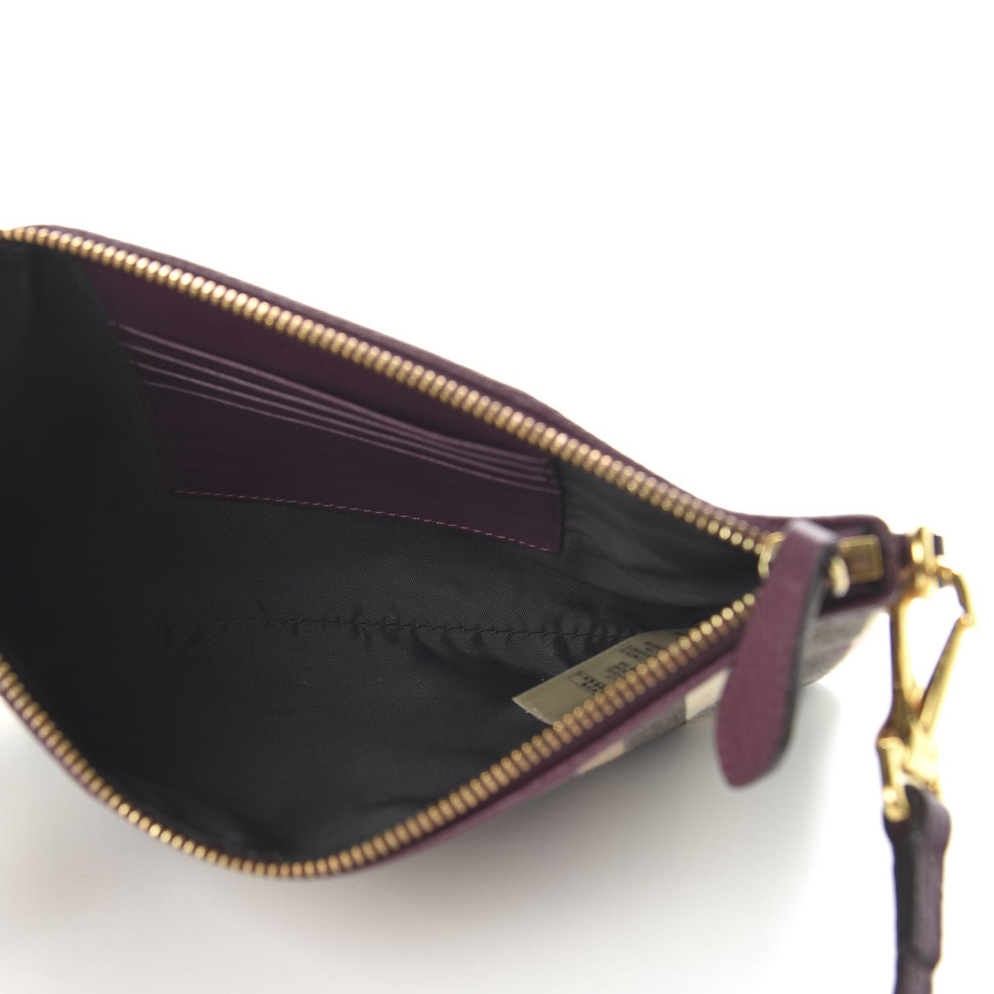 House Check Peyton Crossbody Clutch Bag Mahogany Red