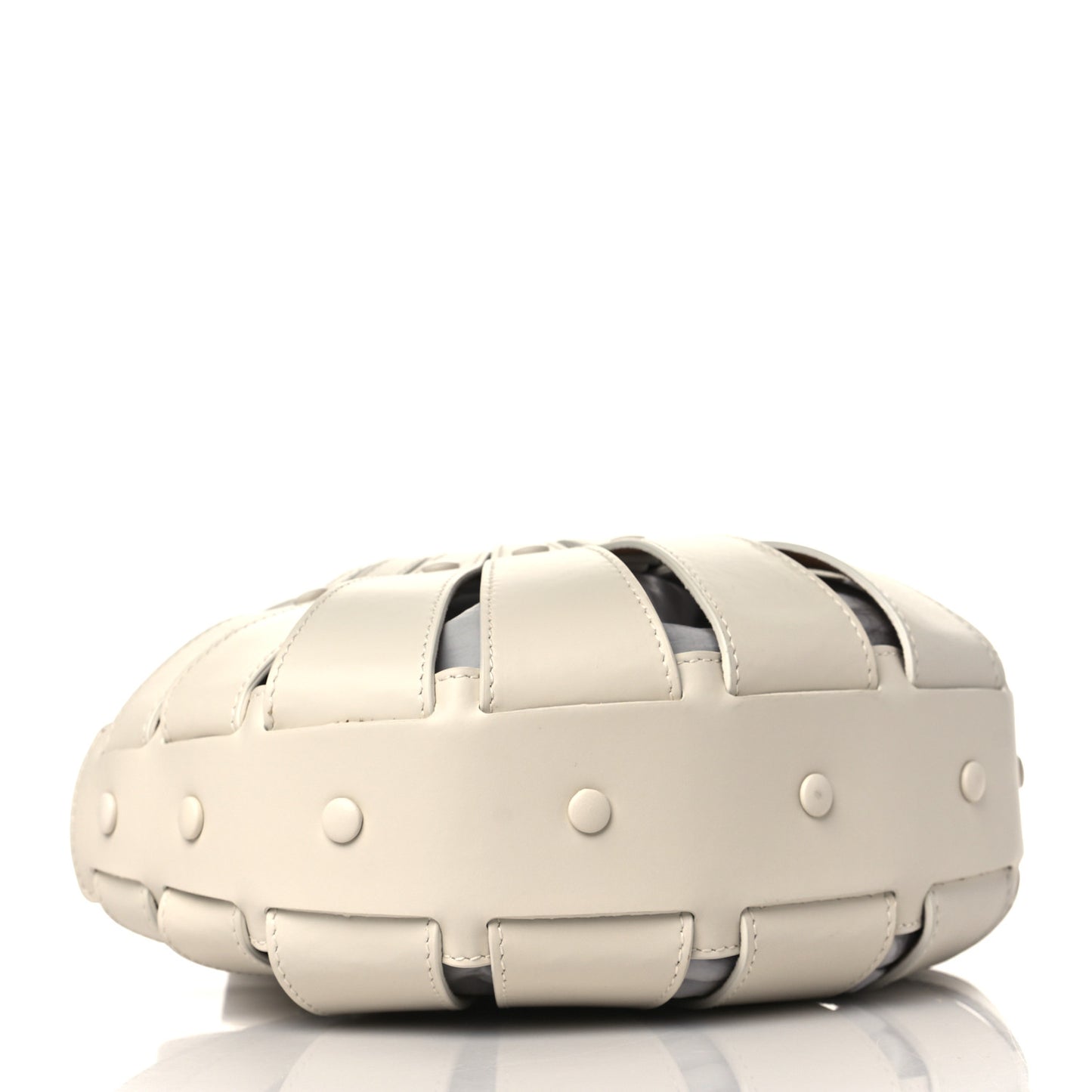 French Calfskin Small Shell White Frost
