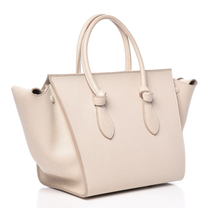 Celine Crisped Calfskin Mini Tie Knot Tote Chalk 3 of 14