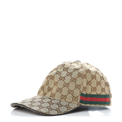 Gucci Monogram Web Baseball Hat M Beige Cocoa 1 of 8