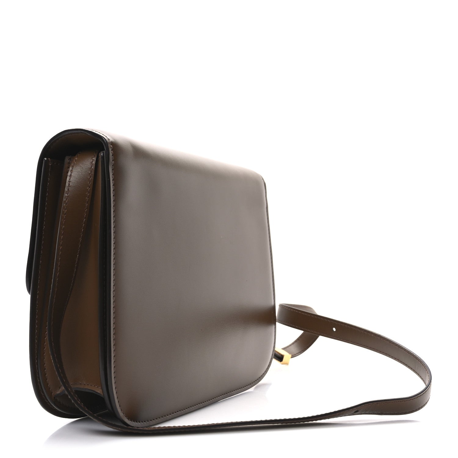Celine Smooth Calfskin Medium Classic Box Flap Bag Camel 3 of 10