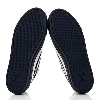 Louis Vuitton Canvas Escale Stellar Sneakers 37.5 Blue 5 of 8