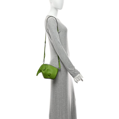 Loewe Calfskin Mini Elephant Crossbody Bag Apple Green 2 of 10