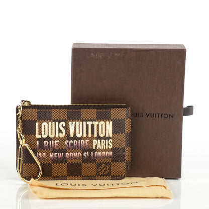 Louis Vuitton Damier Ebene Scribe Affiche Key Pouch 5 of 8