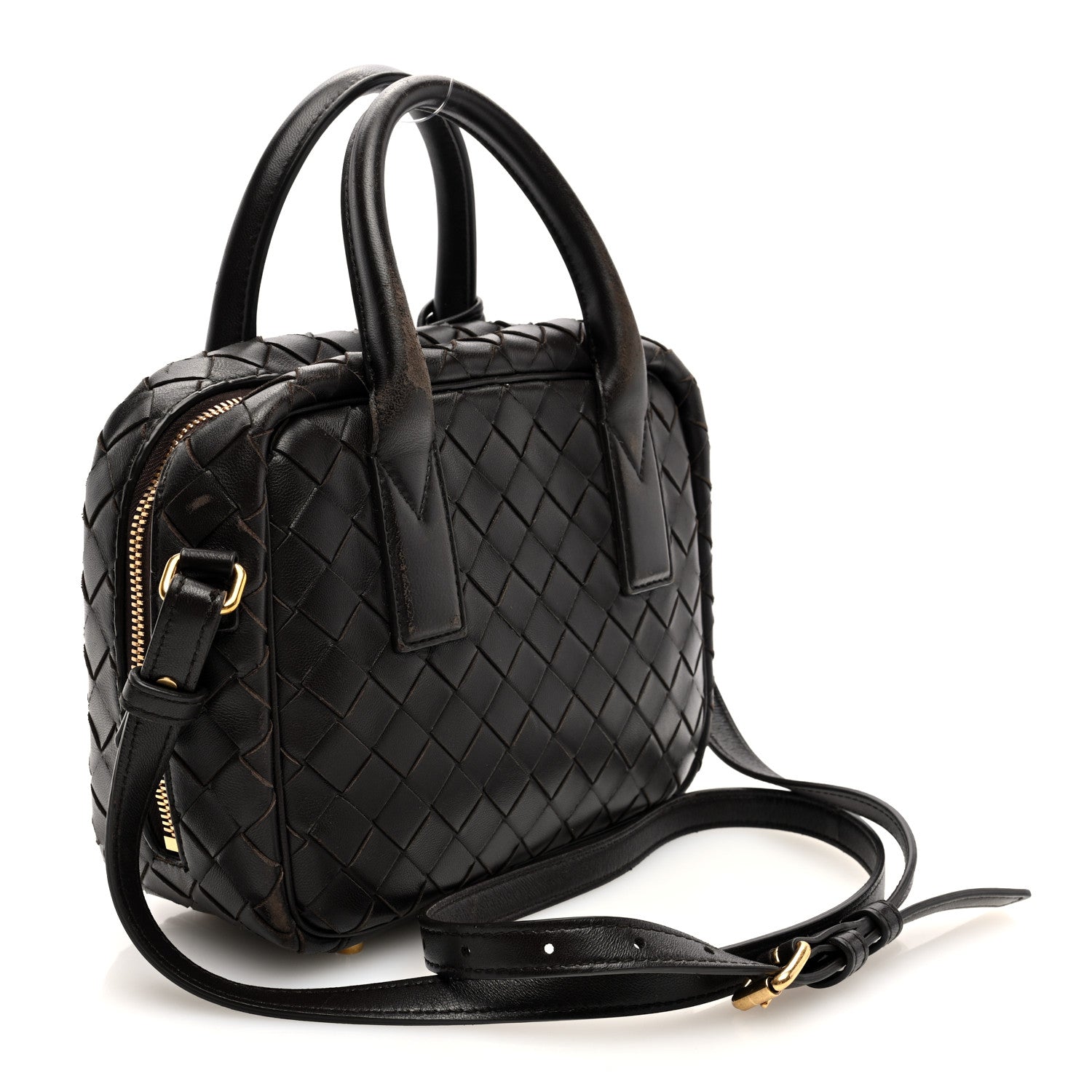 Bottega Veneta Lambskin Intrecciato Small Getaway Fondant 3 of 13