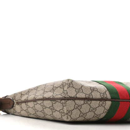 Gucci GG Supreme Monogram Web Small Ophidia Half Moon Hobo Brown 9 of 10
