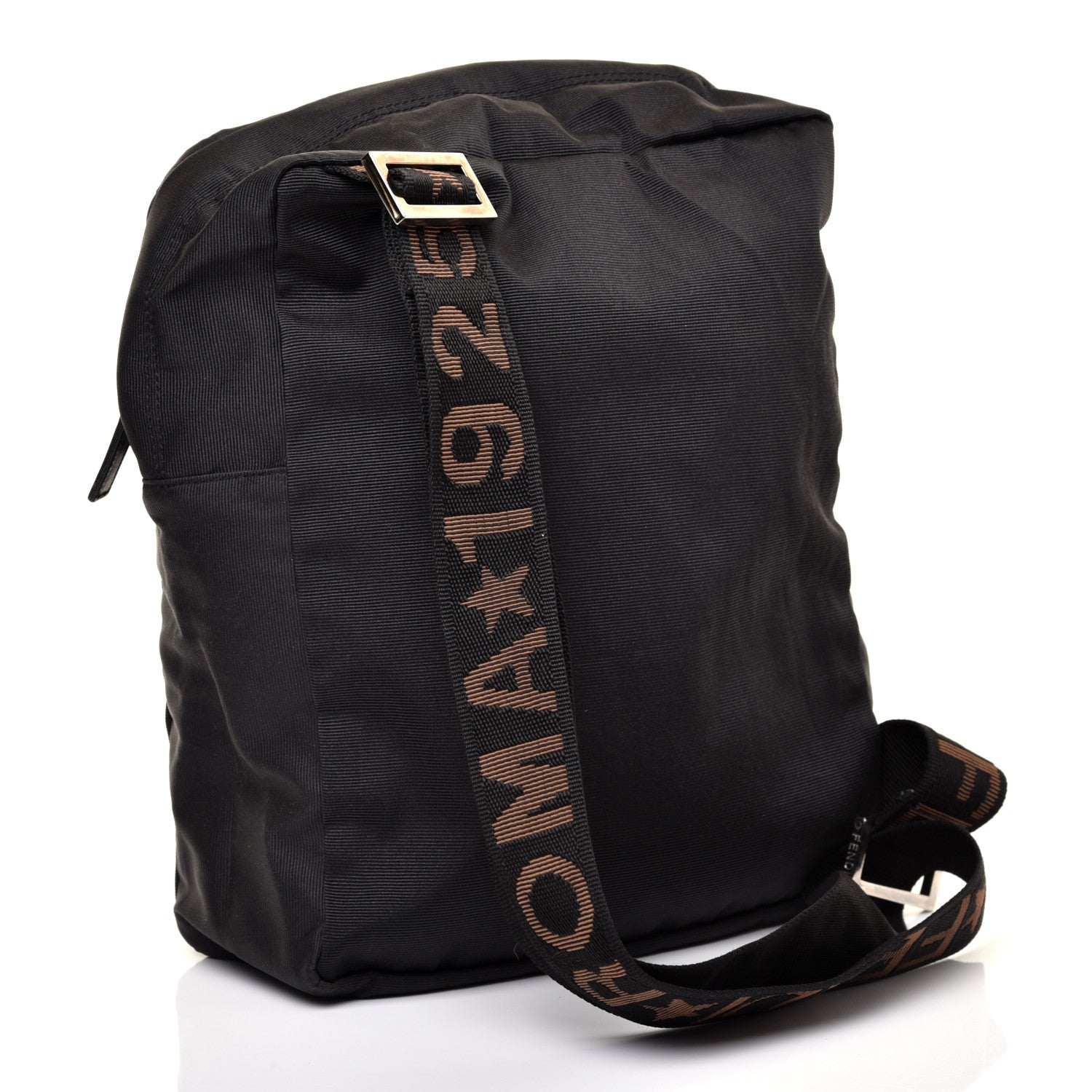 Fendi Nylon Roma 1925 Shoulder Bag Black 3 of 9