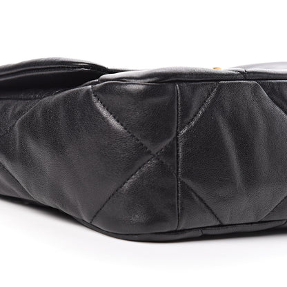 Chanel Lambskin Quilted Medium 19 Flap Black 9 of 11