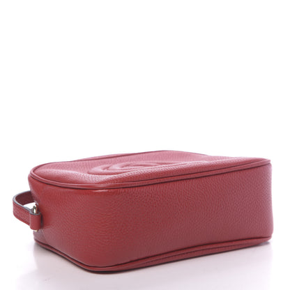 Gucci Pebbled Calfskin Small Soho Disco Bag Tabasco Red 4 of 11