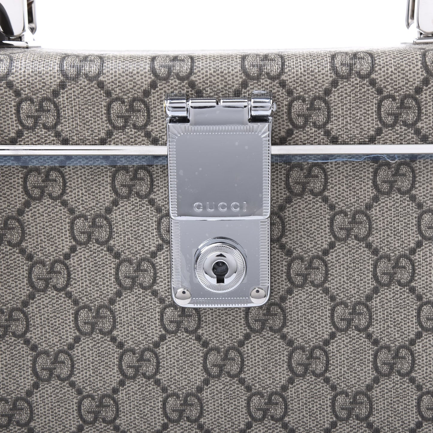 GG Supreme Monogram Globe-Trotter Beauty Case Brown