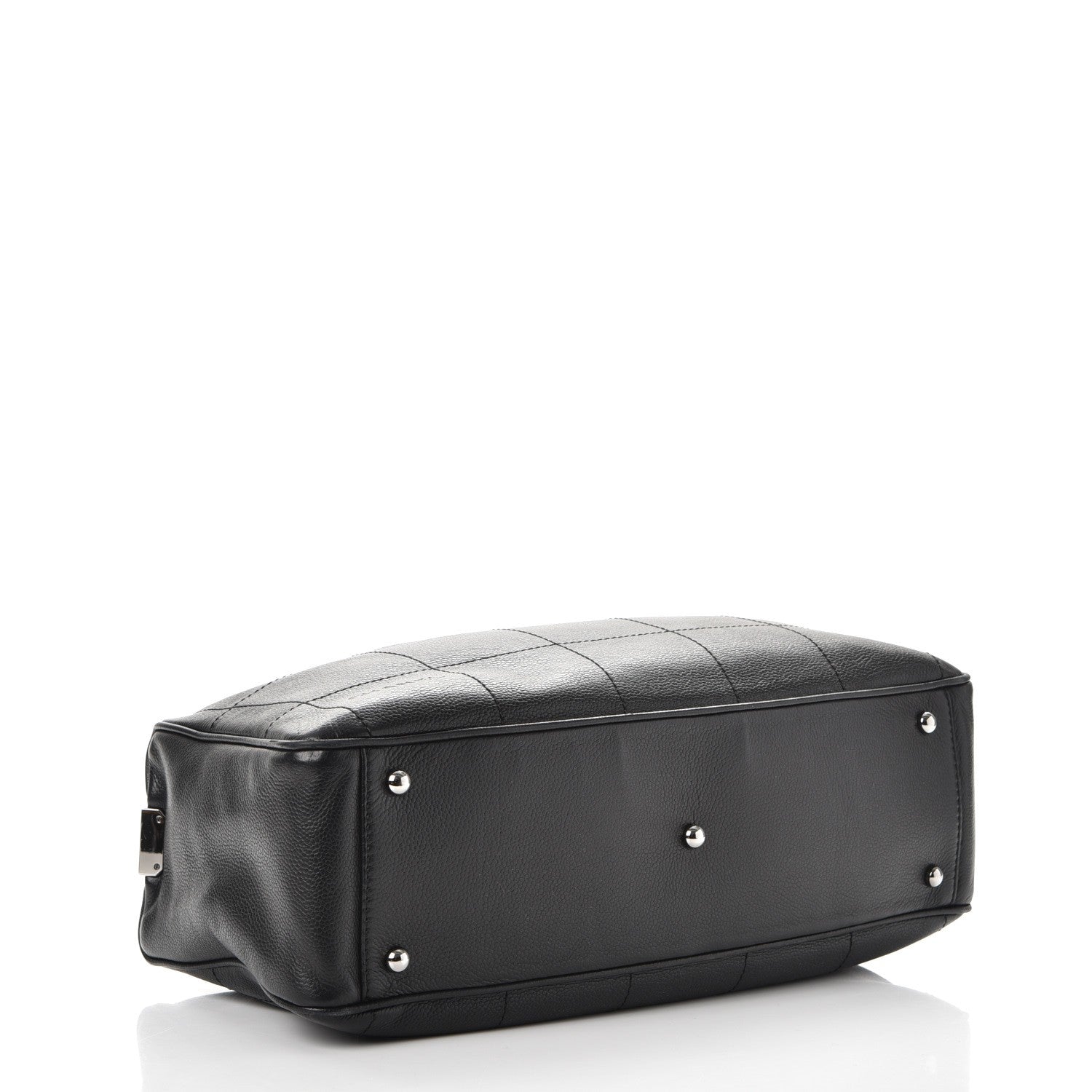 Chanel Caviar Square Stitched Satchel Black 4 of 11
