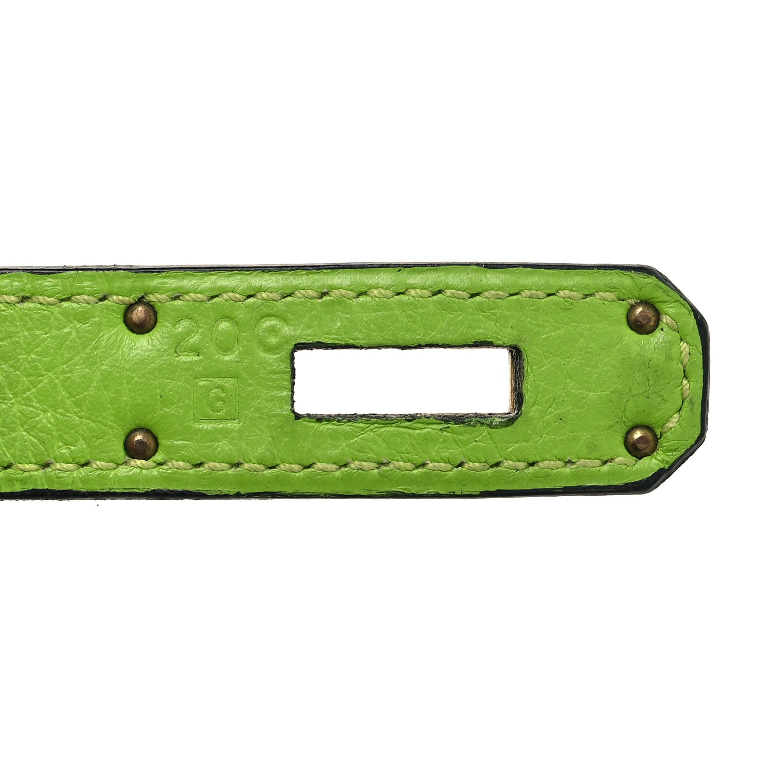 Hermes Taurillon Clemence Kelly Retourne 32 Vert Cru 7 of 12