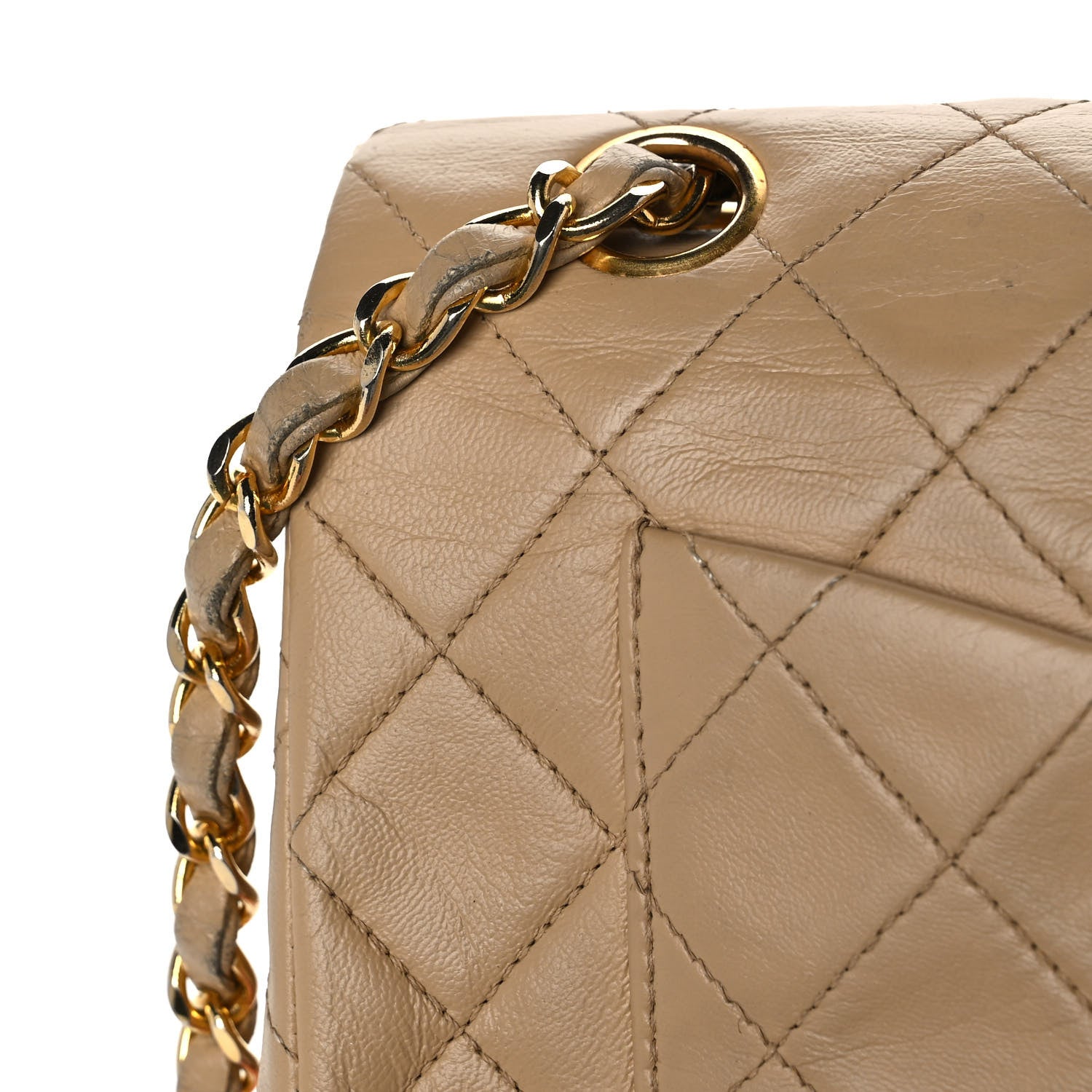 Chanel Lambskin Quilted Small Double Flap Beige 19 of 19