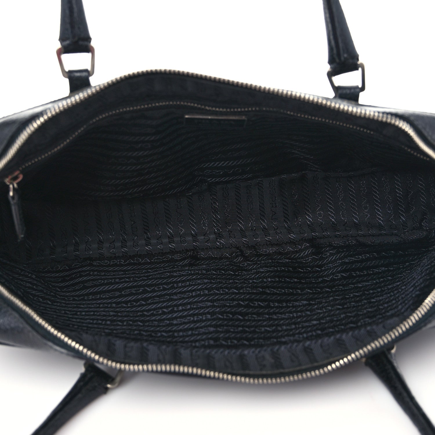 Prada Goatskin Bowling Bag Black 4 of 9