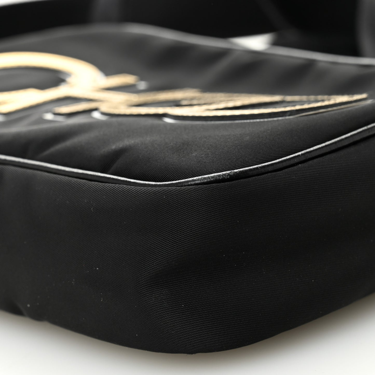 Nylon Lorelle Logo Camera Bag Black