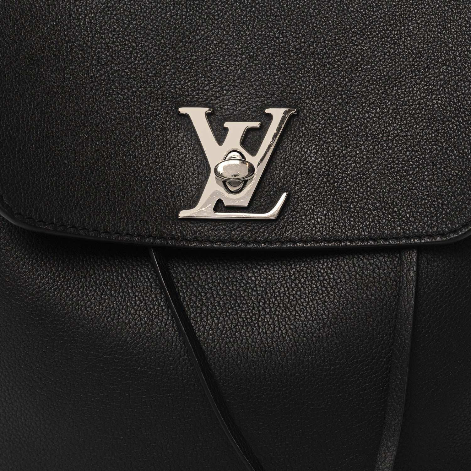 Louis Vuitton Calfskin Lockme Backpack Black 7 of 11