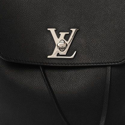 Louis Vuitton Calfskin Lockme Backpack Black 7 of 11