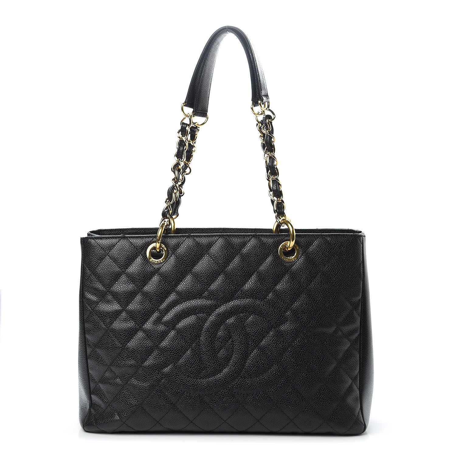 Chanel Caviar Quilted Grand Shopping Tote GST Black 1 of 12