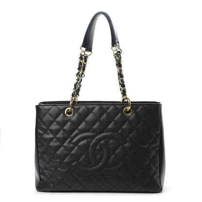 Chanel Caviar Quilted Grand Shopping Tote GST Black 1 of 12