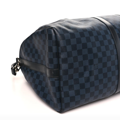 Louis Vuitton Damier Cobalt Keepall Bandouliere 55 7 of 9