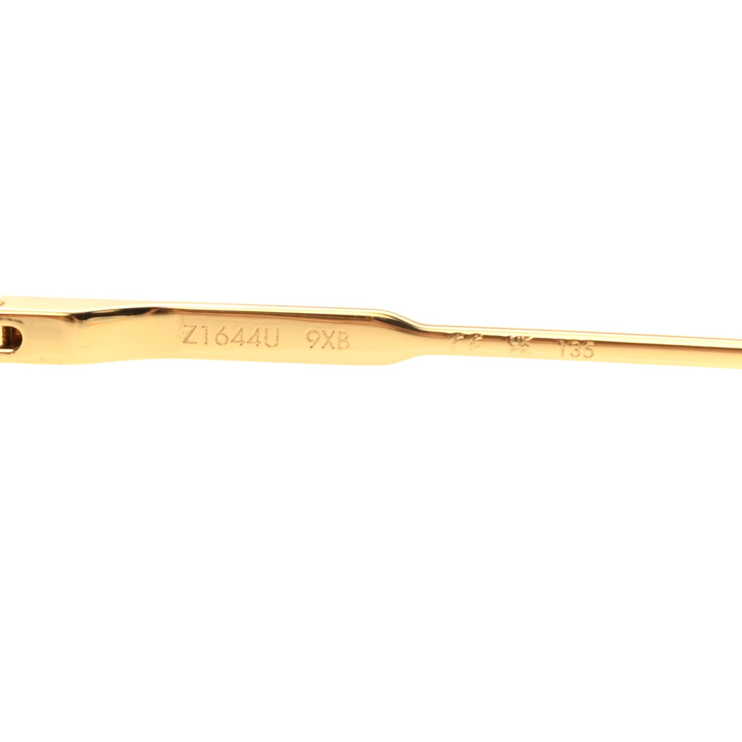 Louis Vuitton Metal Swarovski Crystal Star Light Sunglasses Z1664U Gold 8 of 10