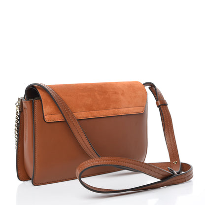 Chloe Suede Calfskin Small Faye Shoulder Bag Tobacco 3 of 10
